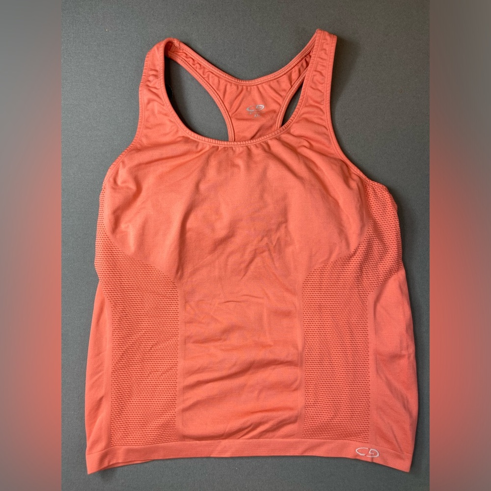 Champion Racerback Athletic Tank Top Womens Size XL Pink Coral color